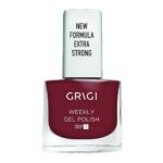 GRIGI WEEKLY GEL NAIL POLISH NEW FORMULA EXTRA STRONG No 653 CHIC BRICK