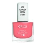 GRIGI WEEKLY GEL NAIL POLISH NEW FORMULA EXTRA STRONG No 654 SPRINGFUL PEACH