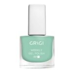 GRIGI WEEKLY GEL NAIL POLISH No 569 SPARKLY SEA GREEN