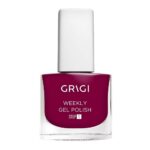 GRIGI WEEKLY GEL NAIL POLISH NEW FORMULA EXTRA STRONG No 650 RED FUCHSIA CHIC!